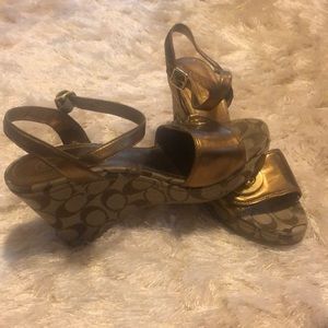 Coach signature sandal